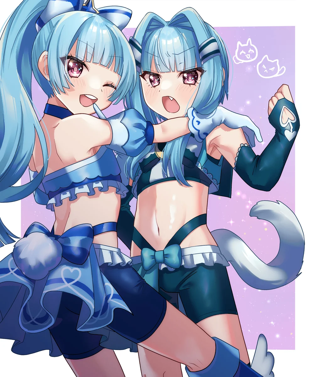 The cute twins, Neru and Rune